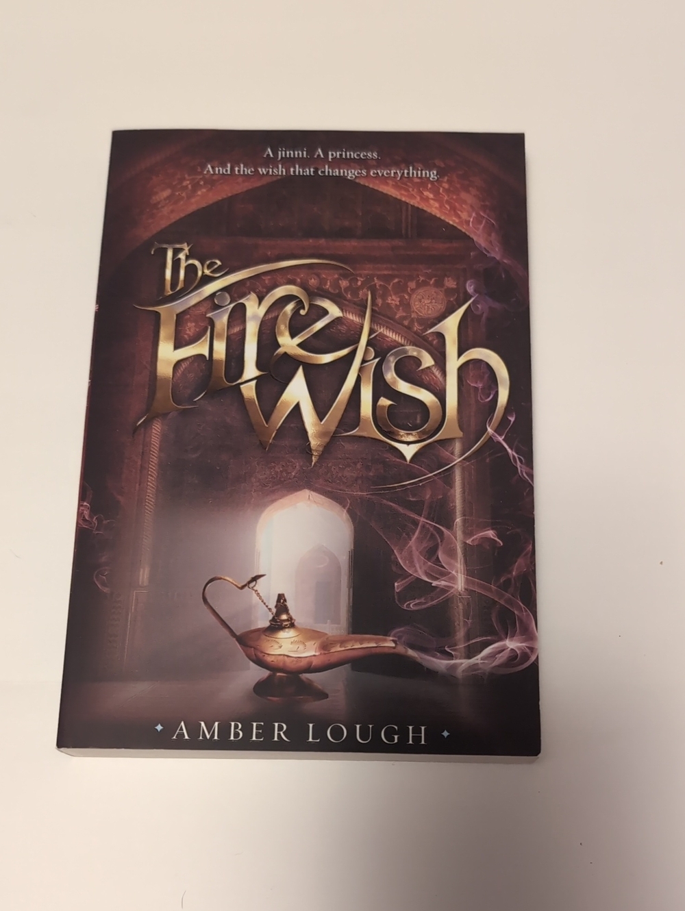 The Fire Wish by Amber Lough - Purple & Gold Cover Paperback